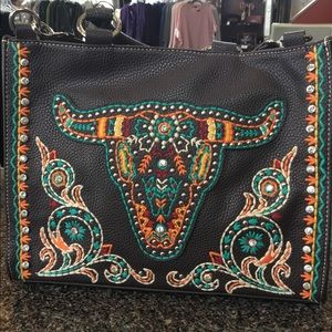 Montana West conceal carry bull head purse